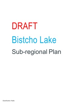 DRAFT Bistcho Lake Sub-Regional Plan