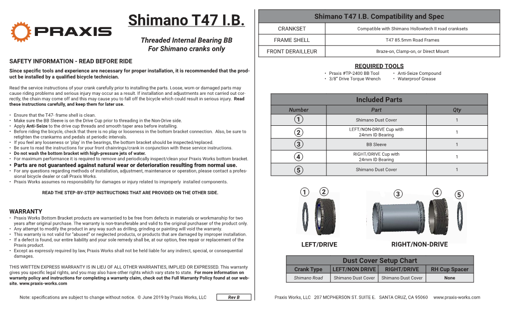 Shimano T47 I.B. Shimano T47 I.B