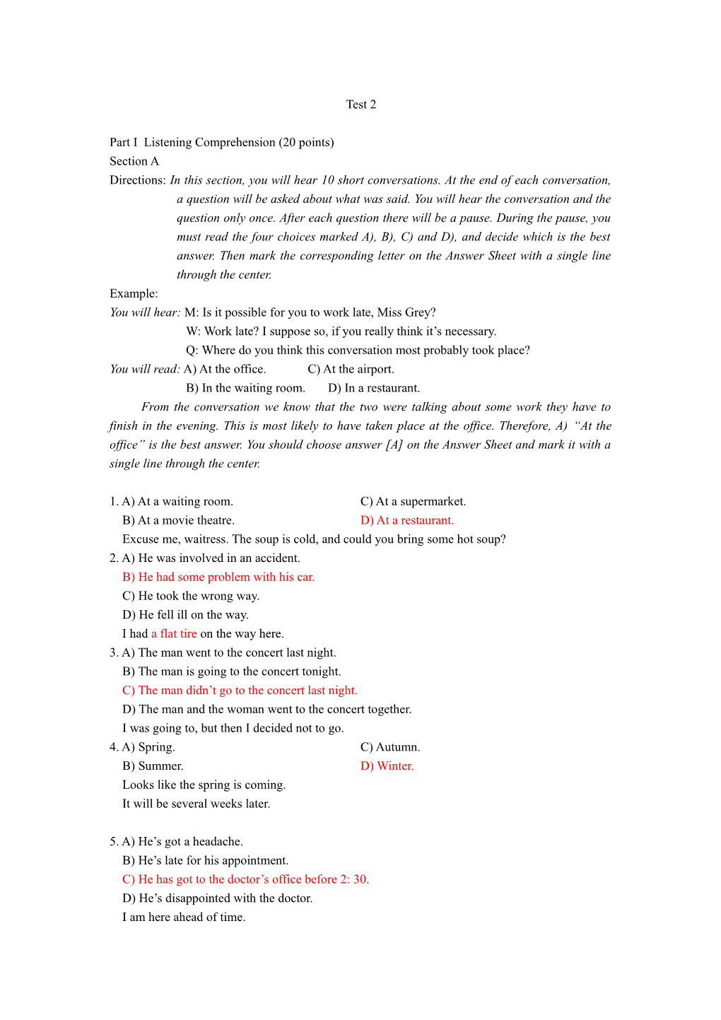 Questions 31 to 35 Are Based on the Following Passage