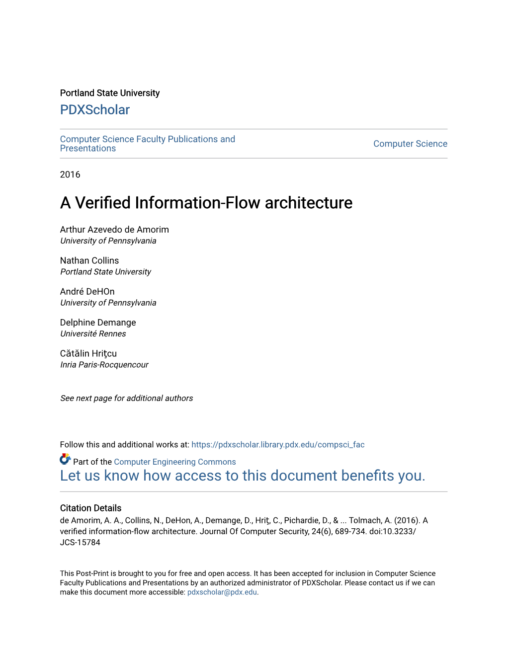 A Verified Information-Flow Architecture