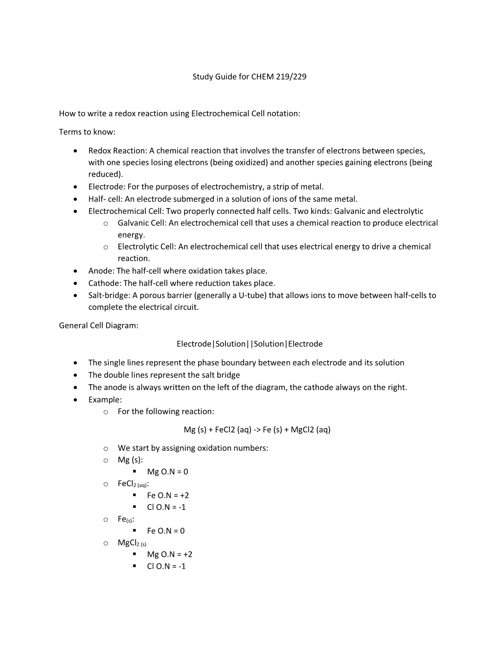 Study Guide for Electrochemistry 6.Pdf