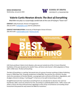 Valerie Curtis-Newton Directs the Best of Everything
