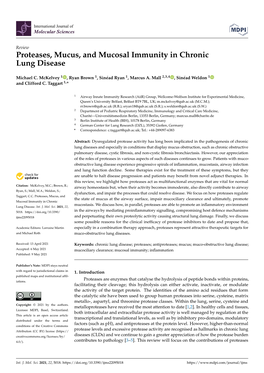 Proteases, Mucus, and Mucosal Immunity in Chronic Lung Disease