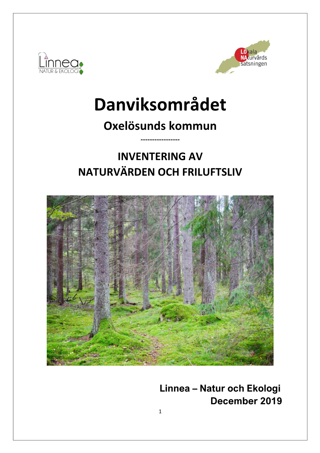 Inventering Av Naturvärden Och Friluftsliv I Danviksområdet Pdf, 18.8