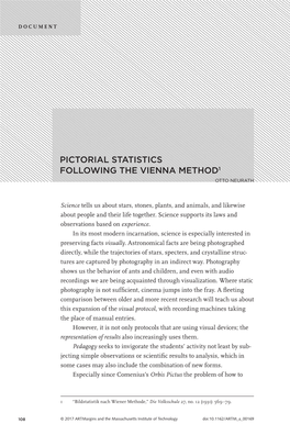 Pictorial Statistics Following the Vienna Method1 Otto Neurath