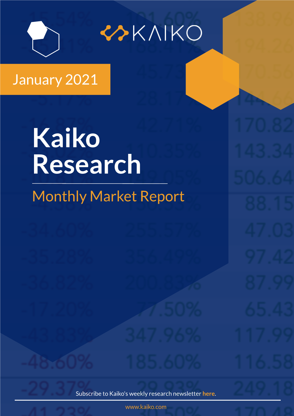 Kaiko Research Monthly Market Report