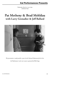 Metheny & Mehldau Notes.Indd