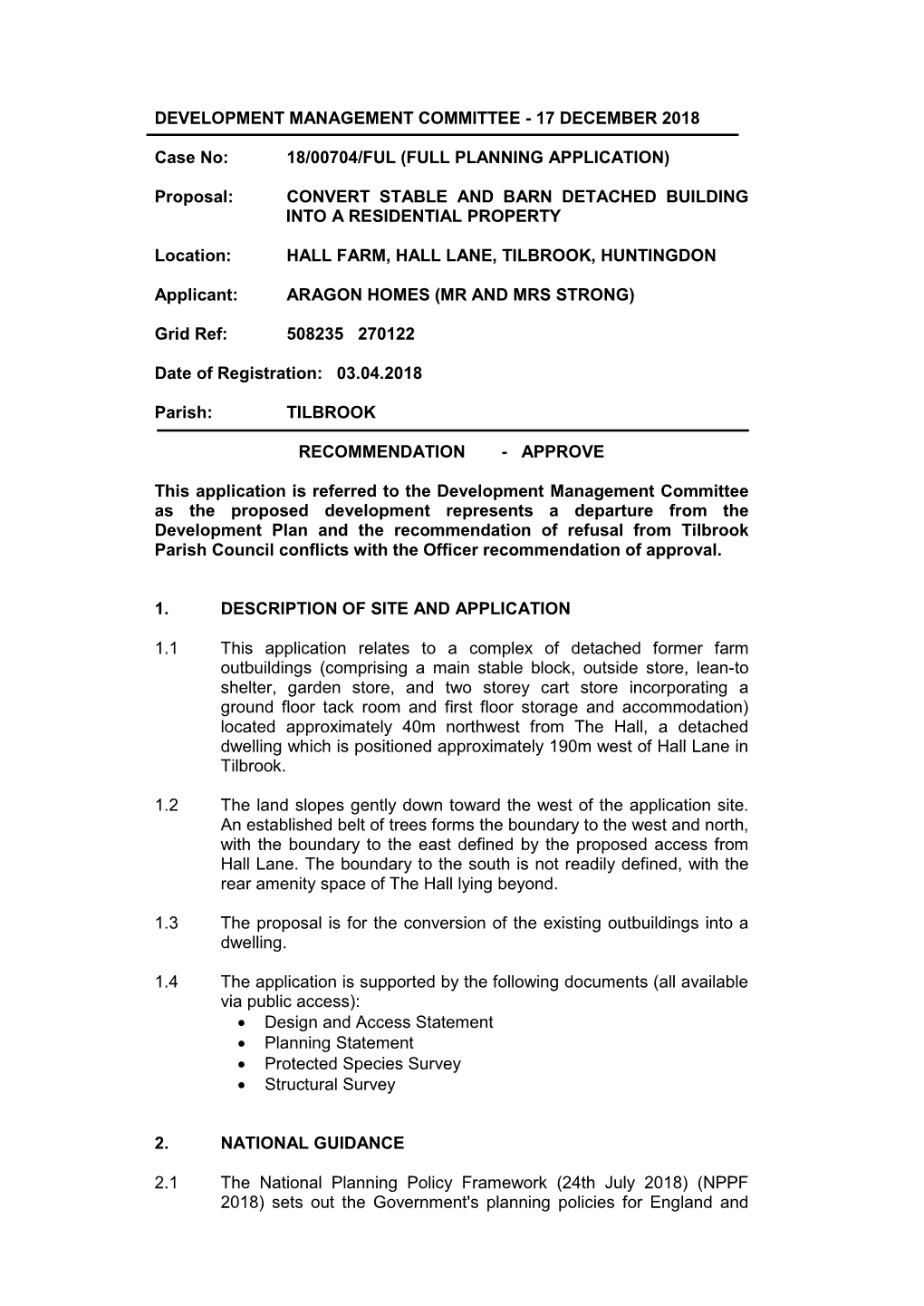 (FULL PLANNING APPLICATION) Proposal: CONVERT STABLE A