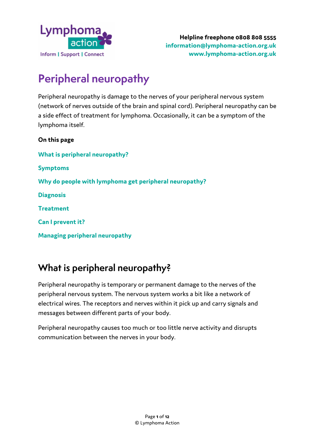 Peripheral Neuropathy