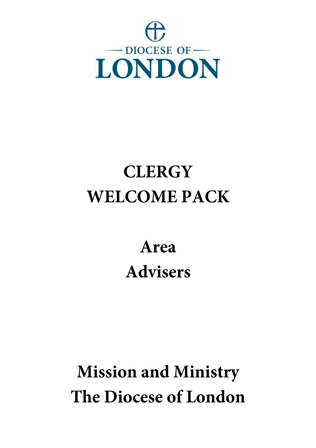 CLERGY WELCOME PACK Area