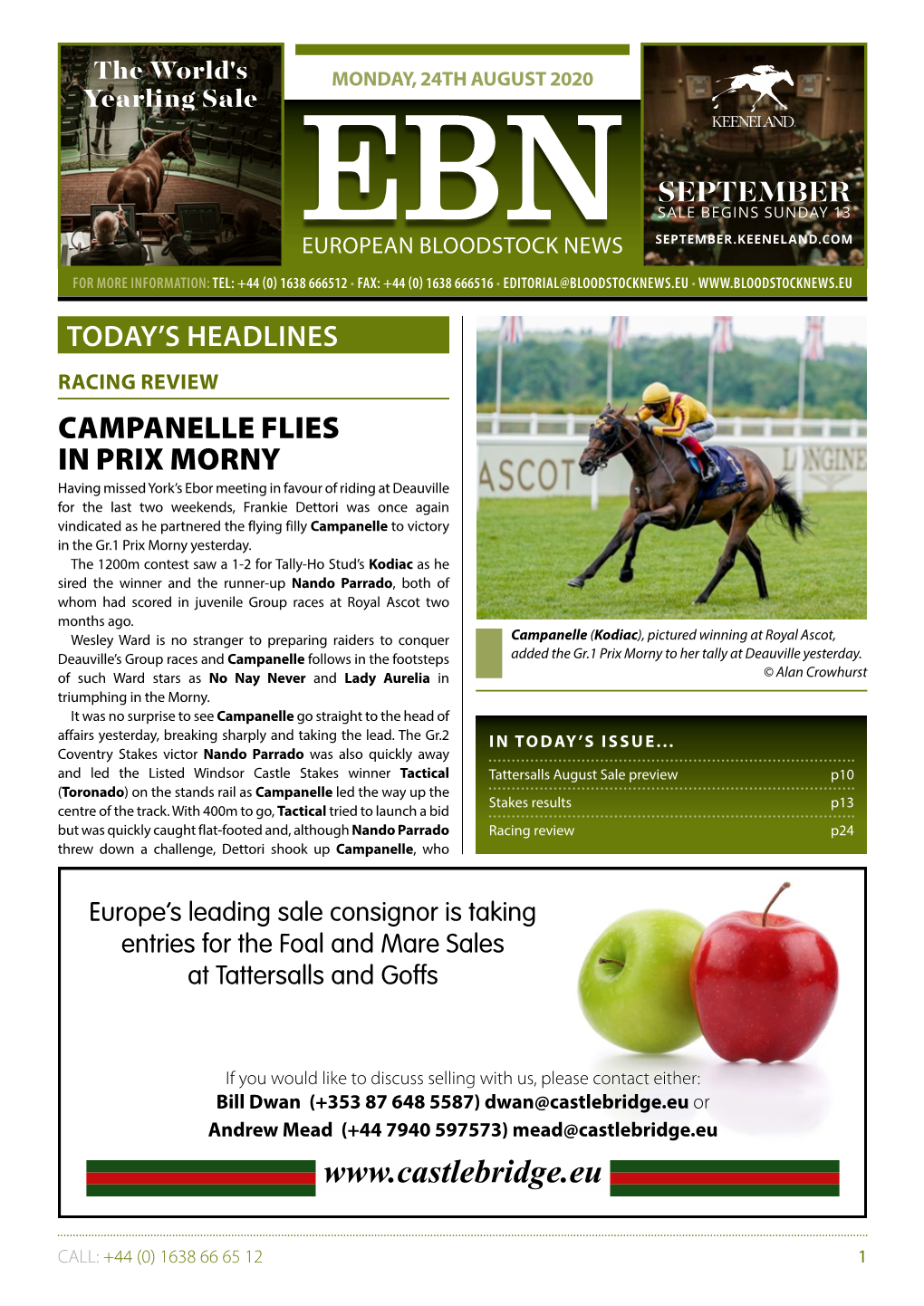 Sales Talk Ebn: Monday, 24Th August 2020