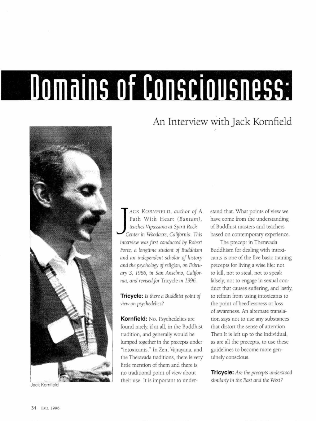 An Interview with Jack Komfield