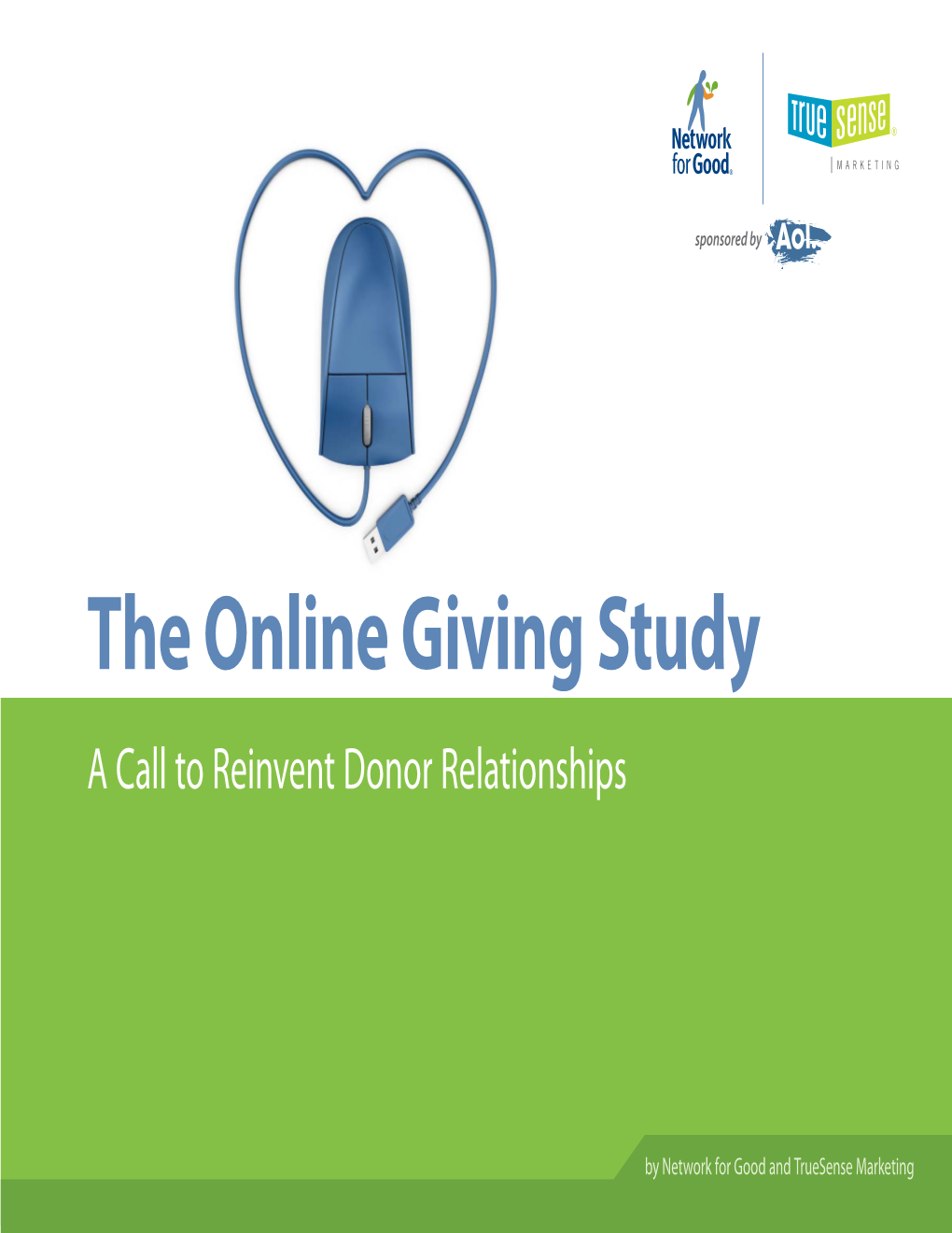 The Online Giving Study a Call to Reinvent Donor Relationships