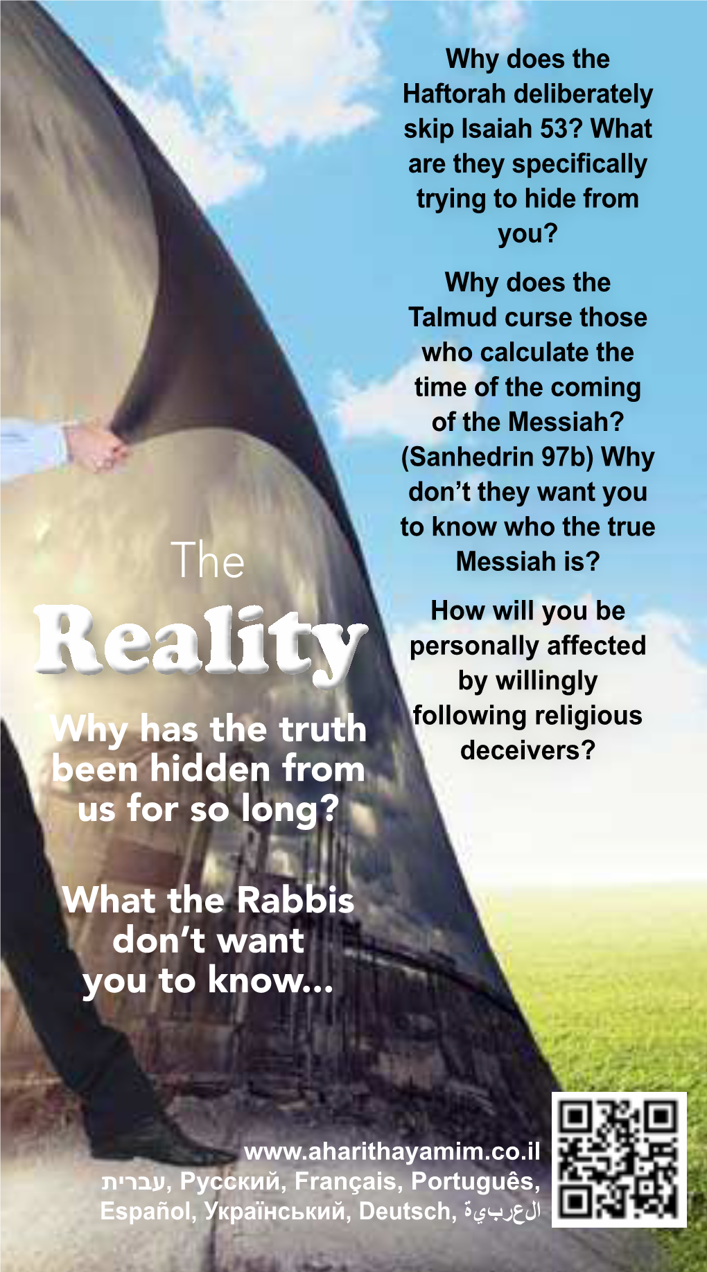 Reality by Willingly Why Has the Truth Following Religious Deceivers? Been Hidden from Us for So Long?