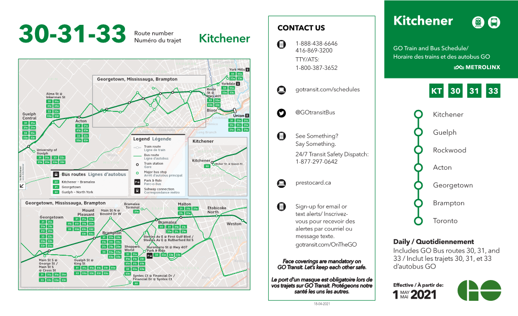 30-31-33 Route Number