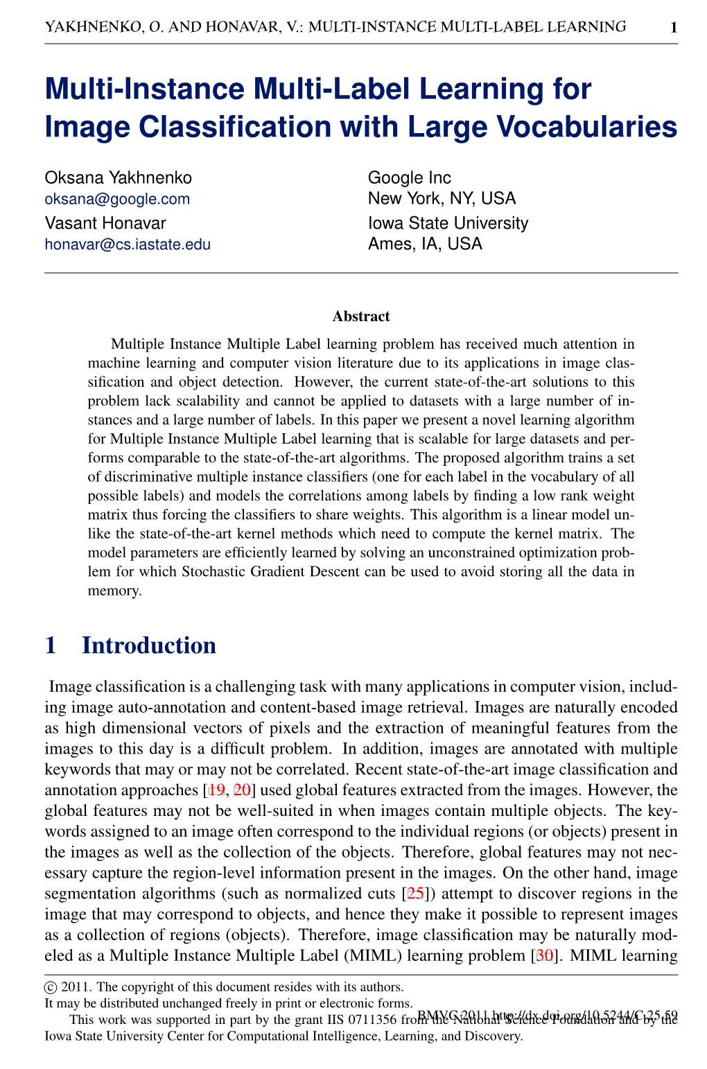 Multi-Instance Multi-Label Learning for Image Classification with Large