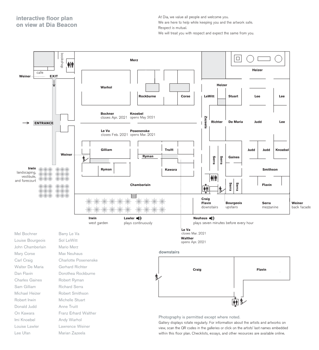 Dia Beacon Interactive Floor Plan