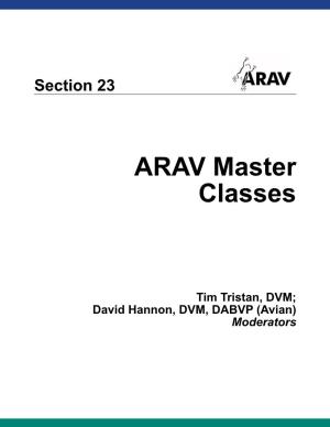 ARAV Master Classes