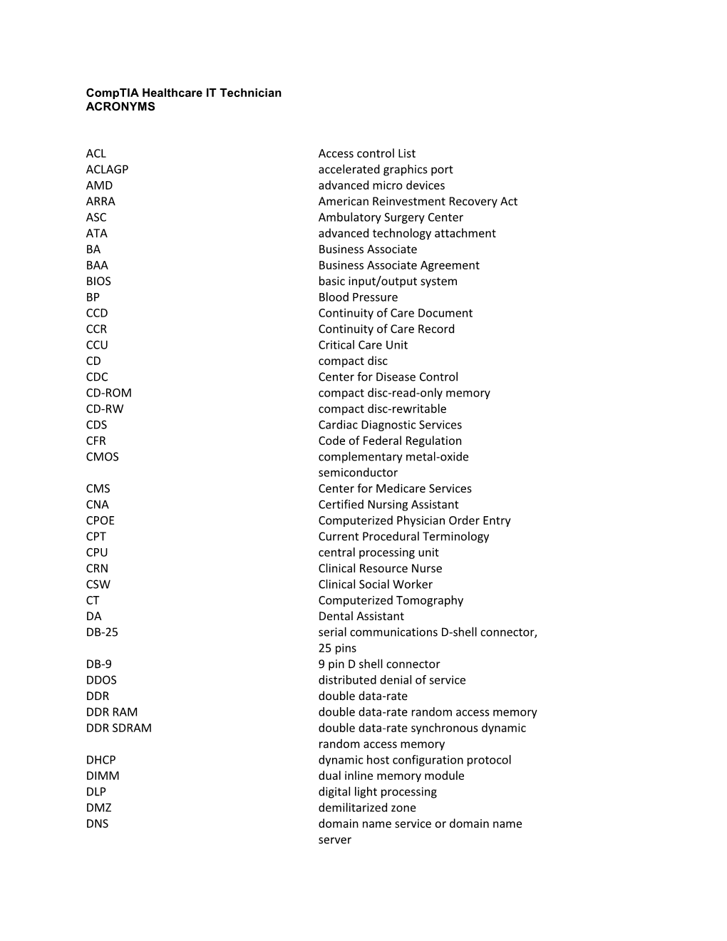 ACL Access Control List ACLAGP Accelerated Graphics Port AMD