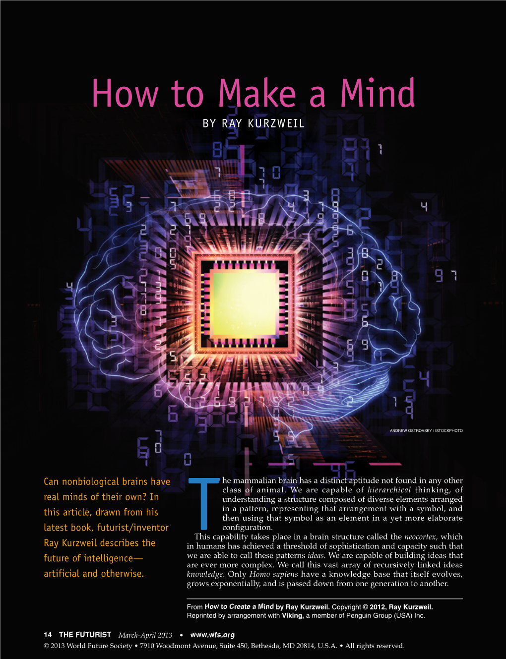 How to Make a Mind by RAY KURZWEIL