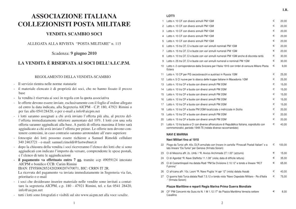 Associazione Italiana Collezionisti Posta Militare