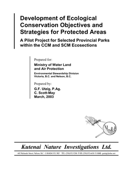 CCM-SCM Parks Ecol Cons-S