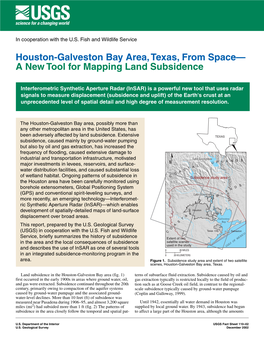 Houston-Galveston Bay Area, Texas, from Space—A New Tool For