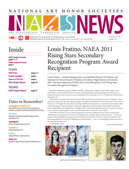 Inside Louis Fratino, NAEA 2011 Rising Stars Secondary