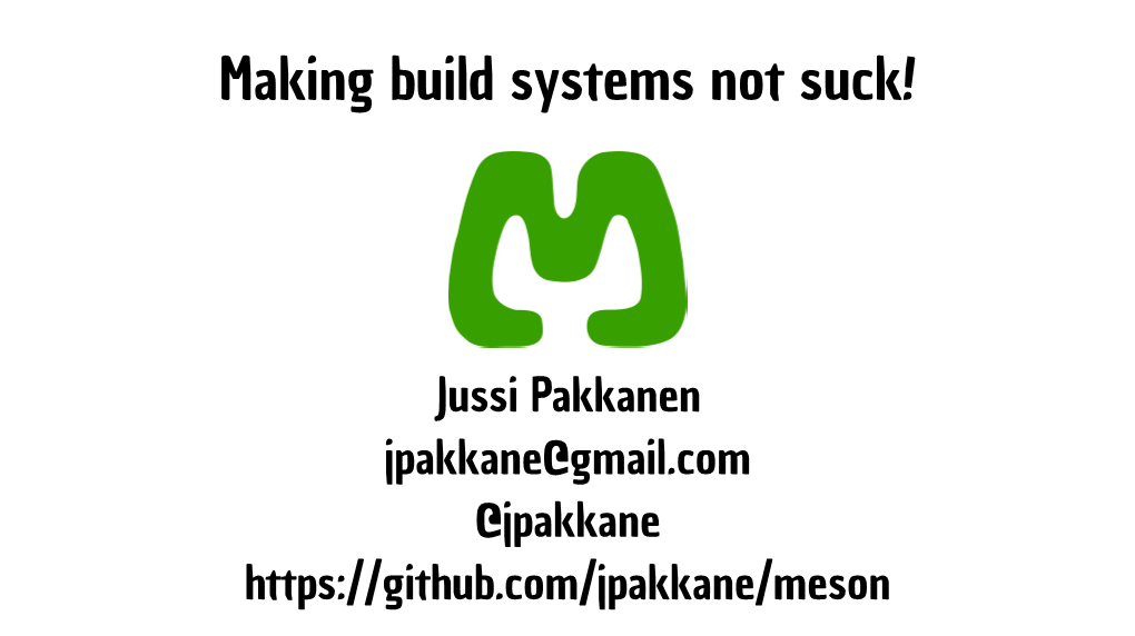 Making Build Systems Not Suck!