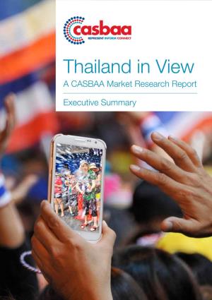 Thailand in View a CASBAA Market Research Report