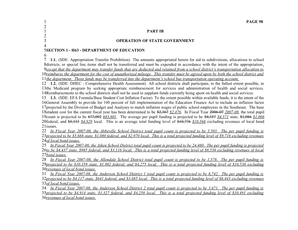 2007-2008 Bill 3544: Motor Homes, Part IB - South Carolina Legislature Online