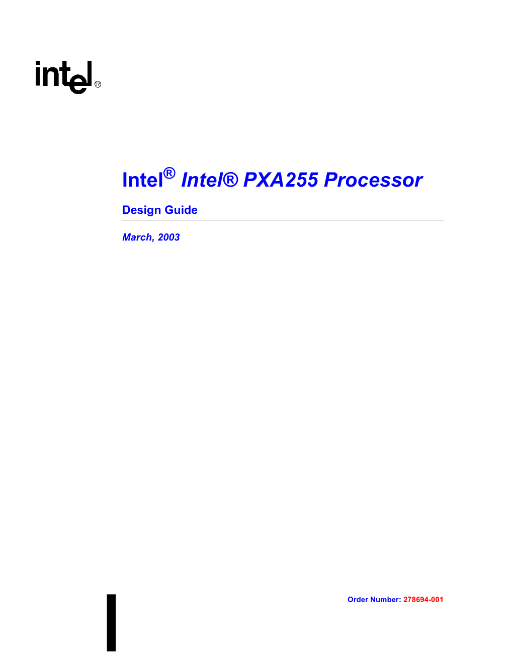 Intel Intel® PXA255 Processor