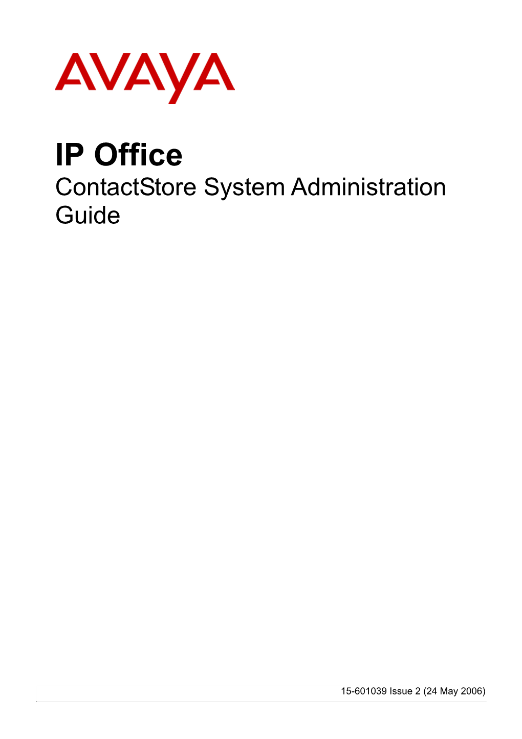 Contactstore System Administration Guide