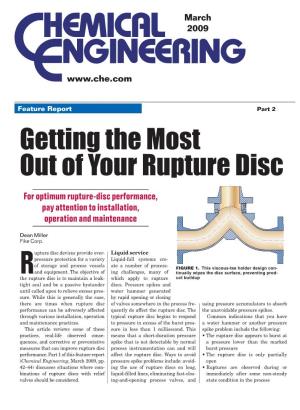 Getting the Most out of Your Rupture Disc