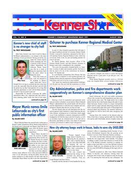 Ochsner to Purchase Kenner Regional Medical Center Mayor Muniz