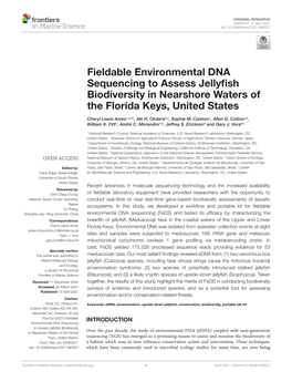 Fieldable Environmental DNA Sequencing to Assess Jellyfish