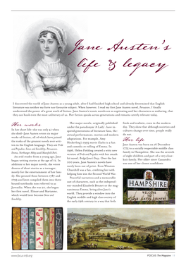 Jane Austen's Life & Legacy
