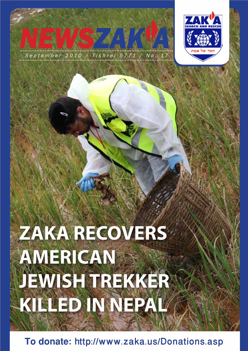 Zaka Recovers American Jewish Trekker Killed in Nepal