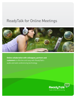 Readytalk for Online Meetings
