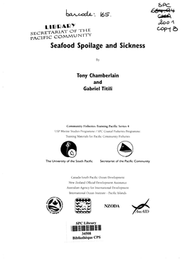 Seafood Spoilage and Sickness