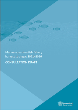 Marine Aquarium Fish Fishery Harvest Strategy: 2021-2026