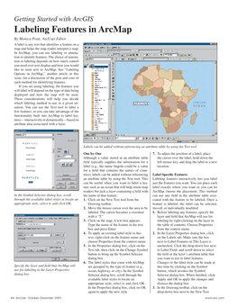 Getting Started with Arcgis: Labeling Features in Arcmap