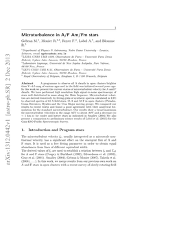 Microturbulence in A/F Am/Fm Stars 3