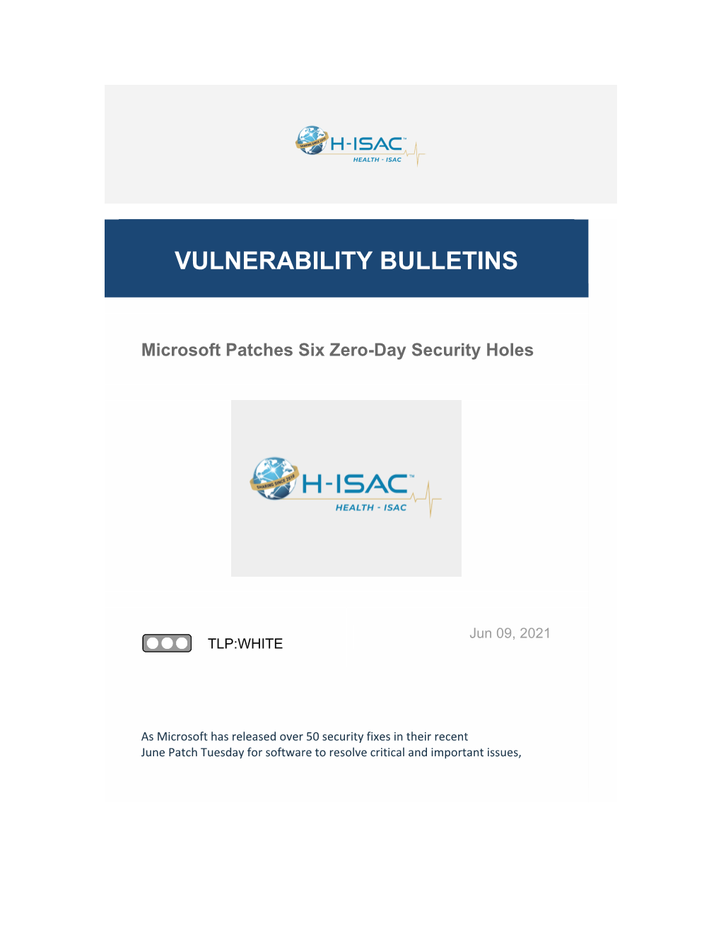 Vulnerability Bulletins