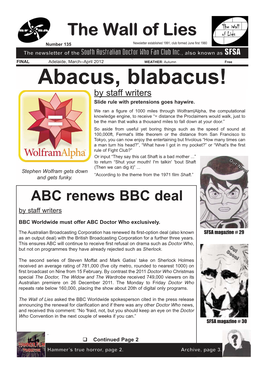 Abacus, Blabacus! by Staff Writers Slide Rule with Pretensions Goes Haywire