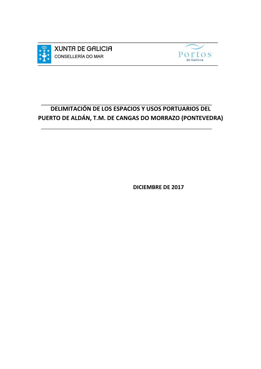 Delimitación De Los Espacios Y Usos Portuarios Del Puerto De Aldán, T.M