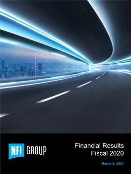 Financial Results Fiscal 2020