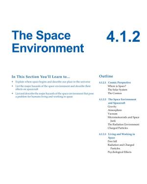 4.1.2 the Space Environment