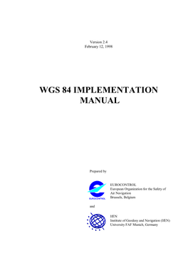 Wgs 84 Implementation Manual