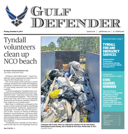 Tyndall Volunteers Clean up NCO Beach